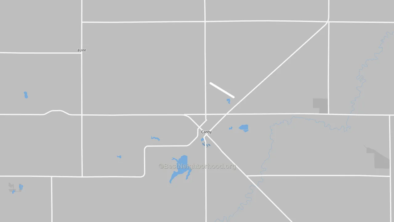 Transit Grade map of Canby, MN