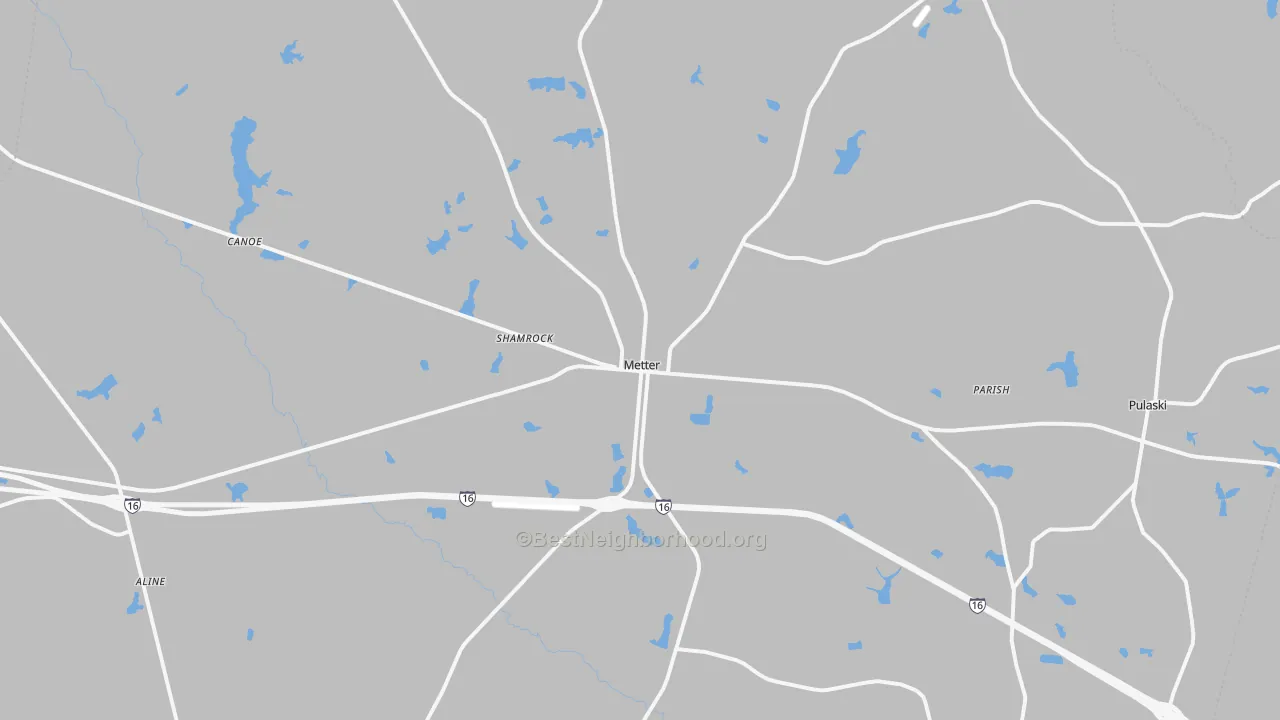 Transit Grade map of Candler County, GA