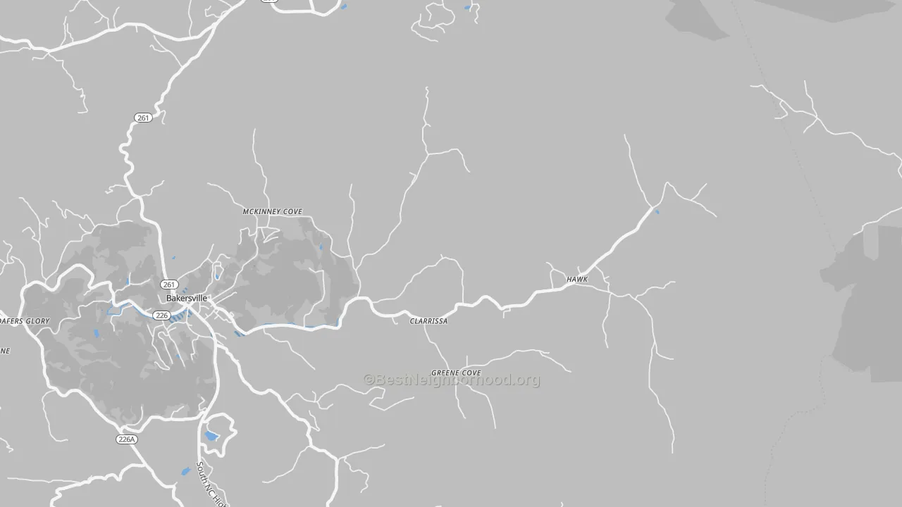 Transit Grade map of Cane Creek, NC