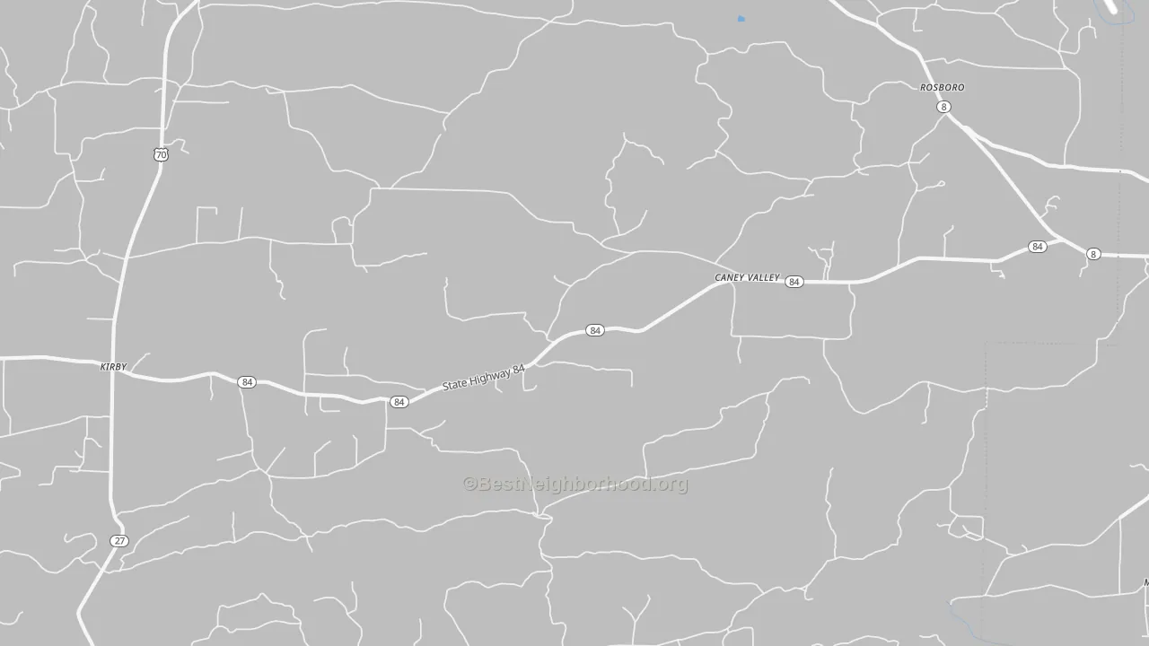 Transit Grade map of Caney Valley, AR