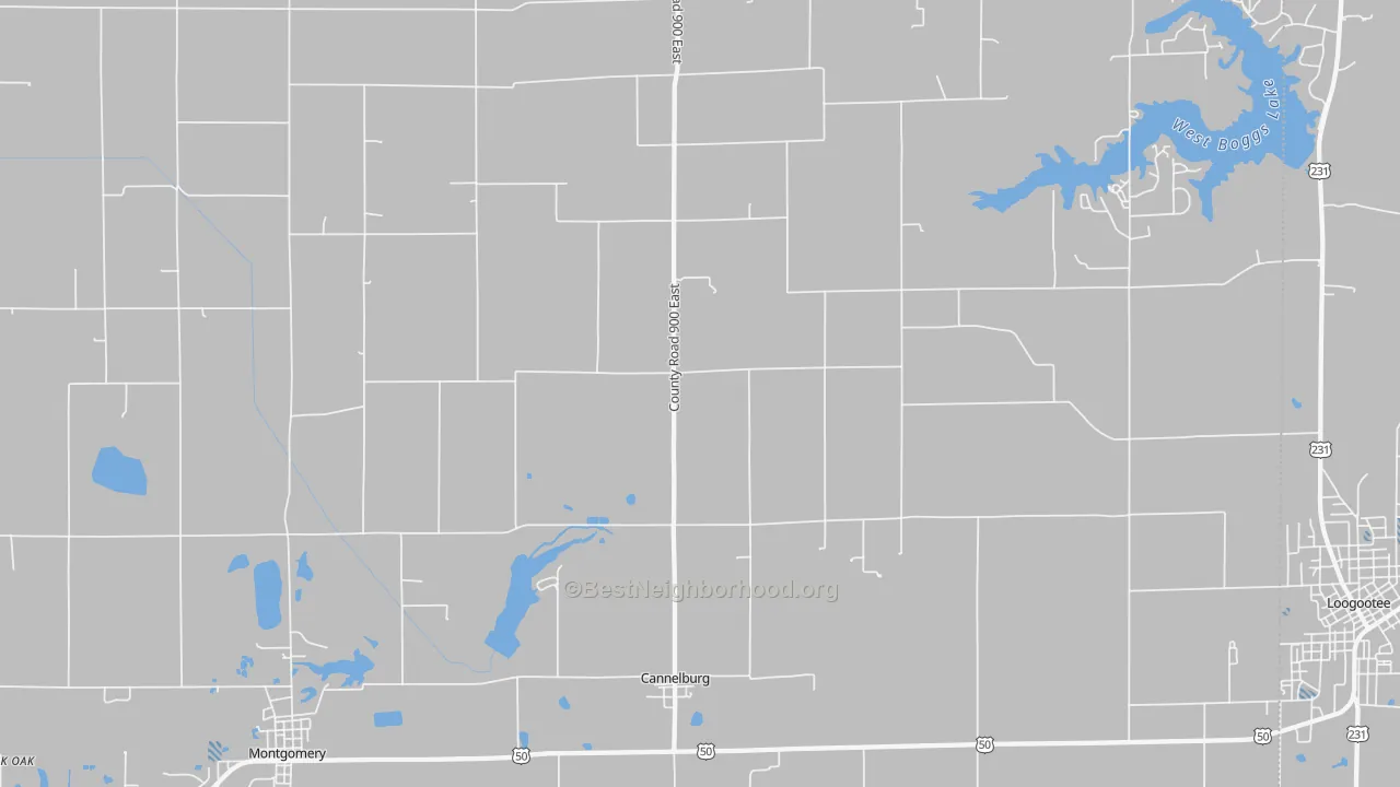Transit Grade map of Cannelburg, IN
