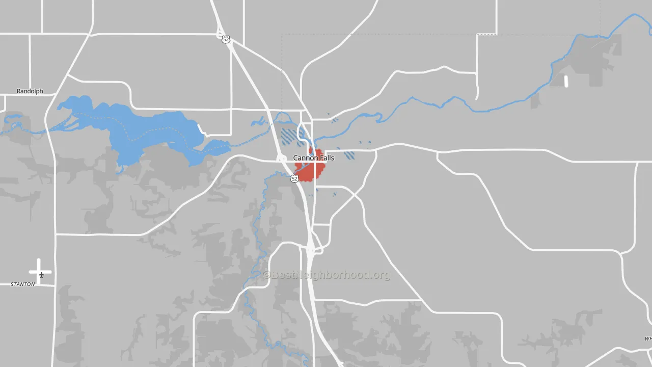 Transit Grade map of Cannon Falls, MN