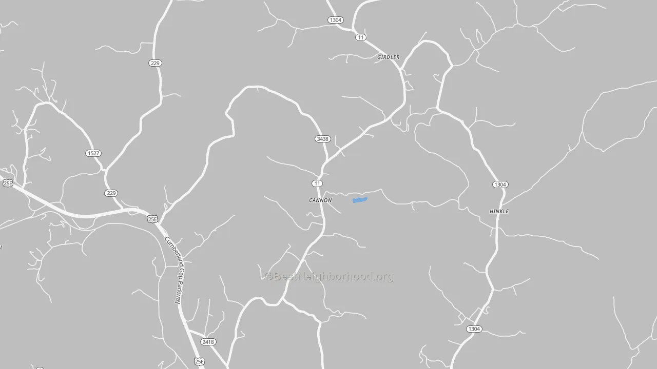 Transit Grade map of Cannon, KY