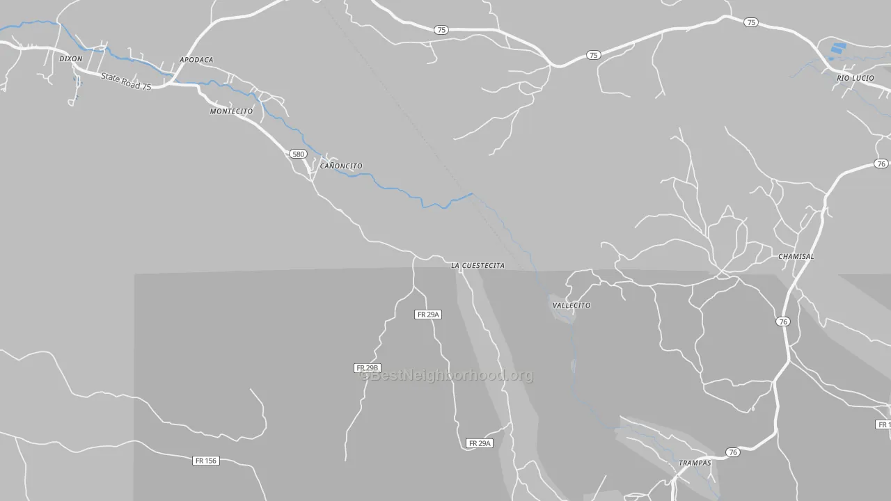 Transit Grade map of Canoncito, NM
