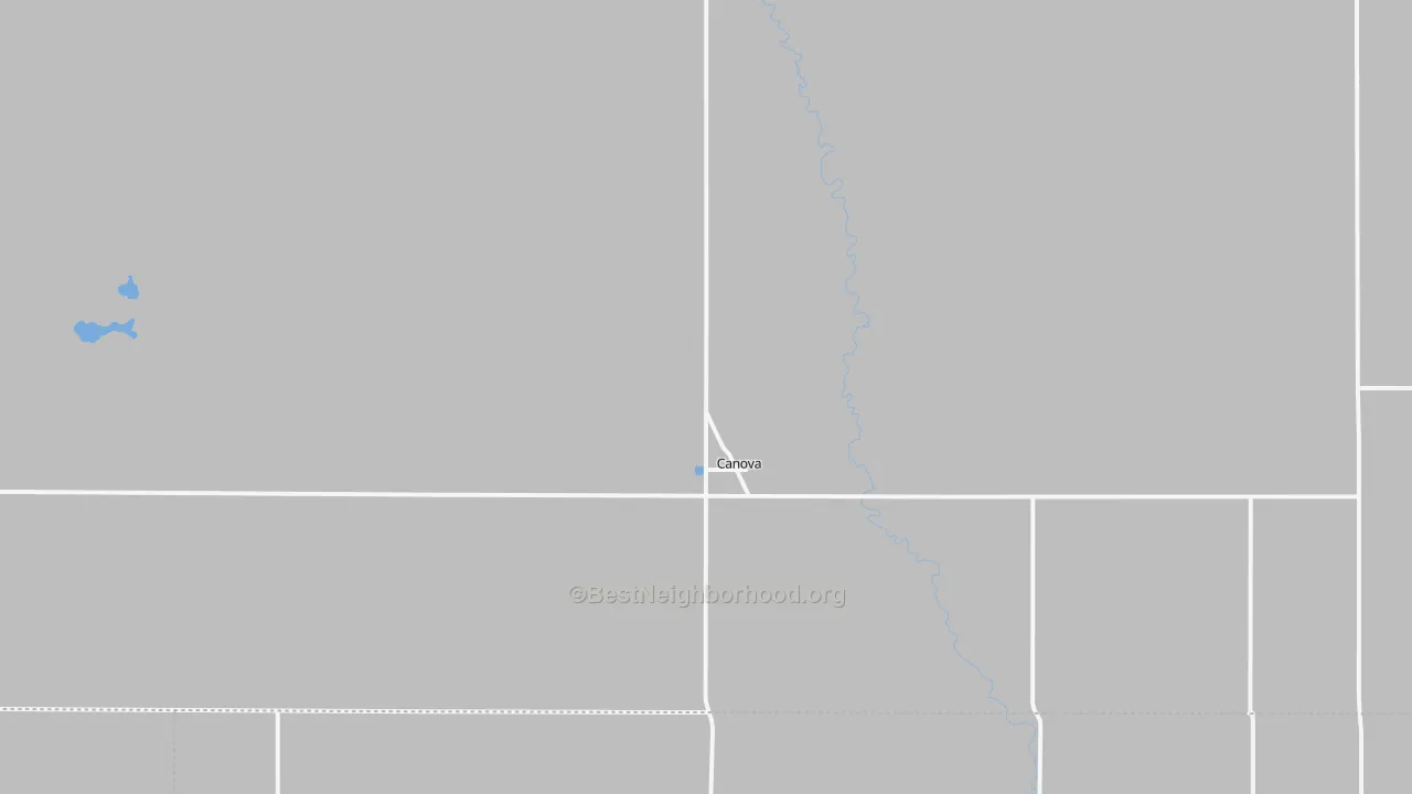 Transit Grade map of Canova, SD