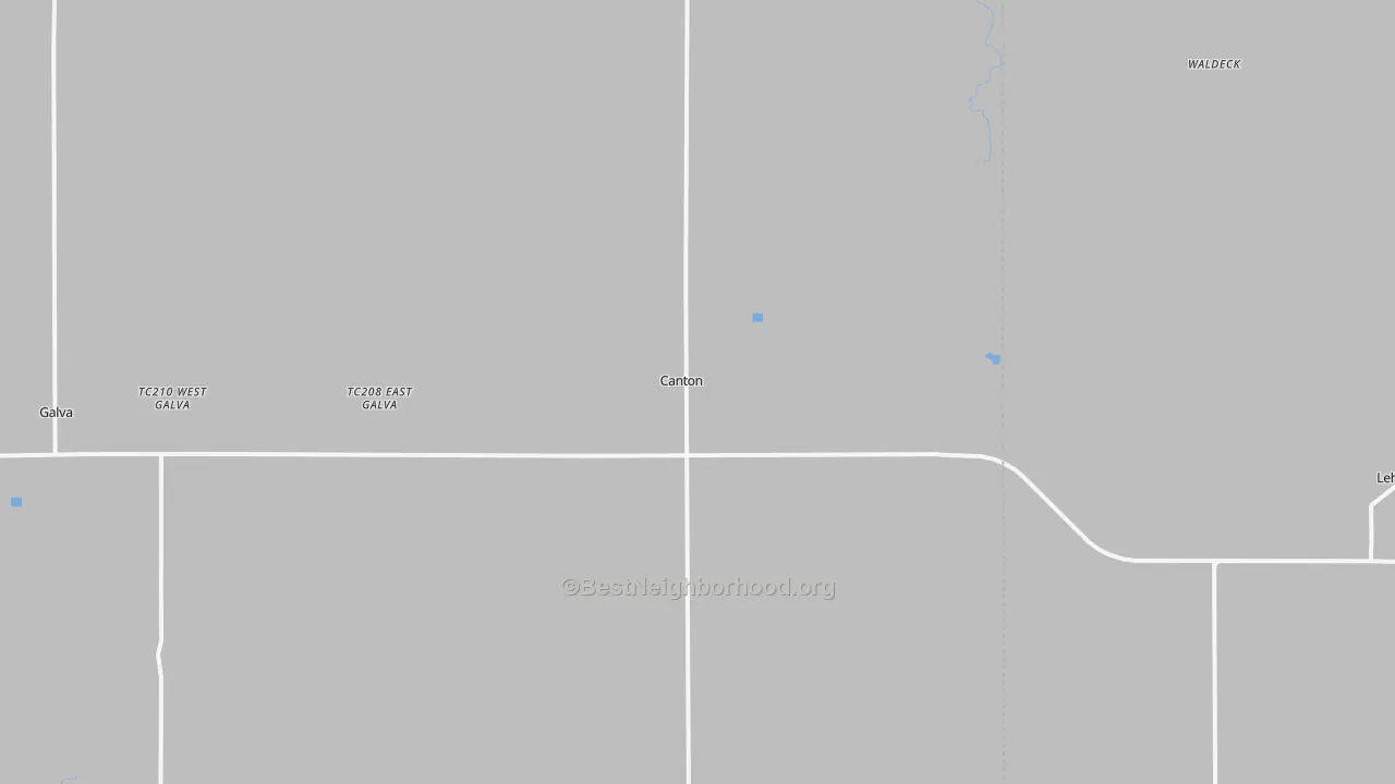 Transit Grade map of Canton, KS