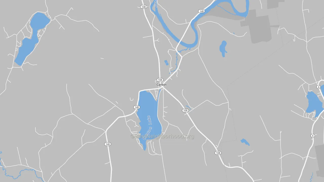 Transit Grade map of Canton, ME