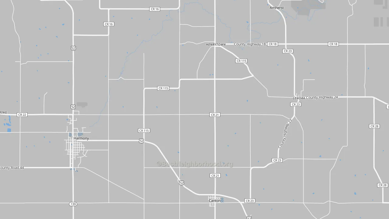 Transit Grade map of Canton, MN