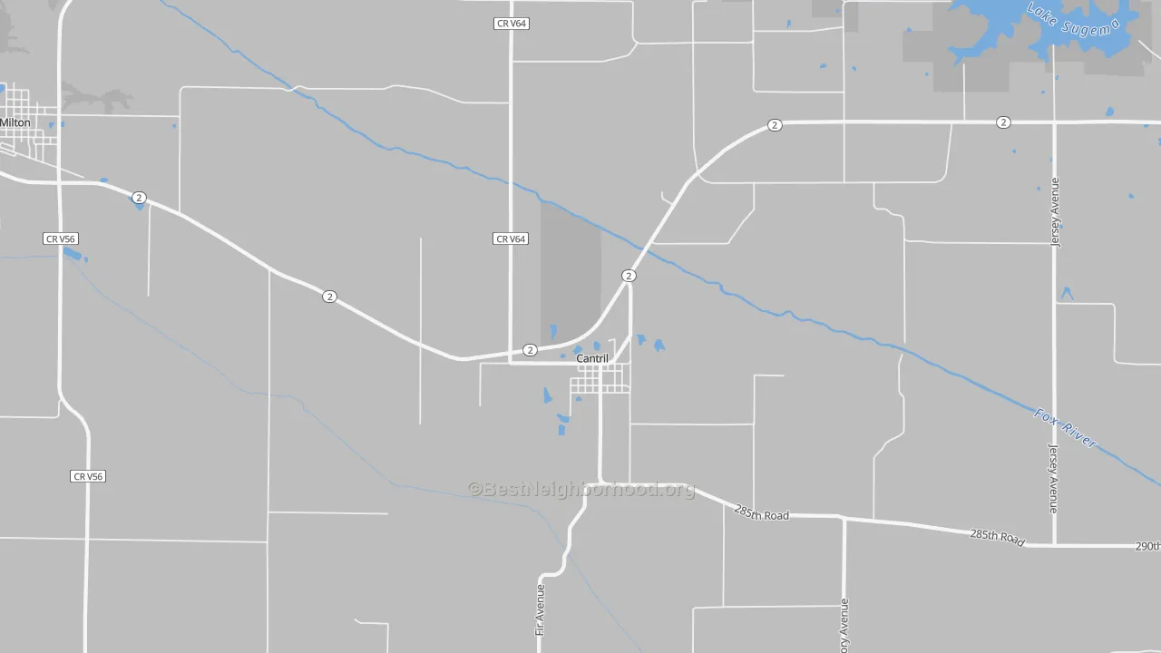 Transit Grade map of Cantril, IA