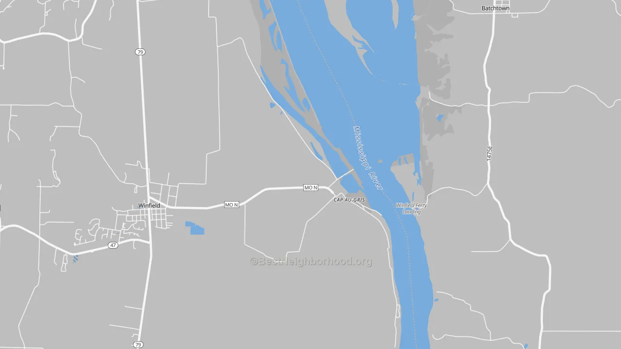 Transit Grade map of Cap au Gris, MO