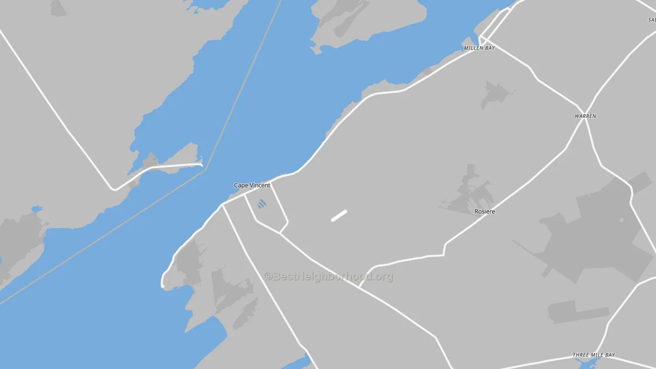 Transit Grade map of Cape Vincent, NY