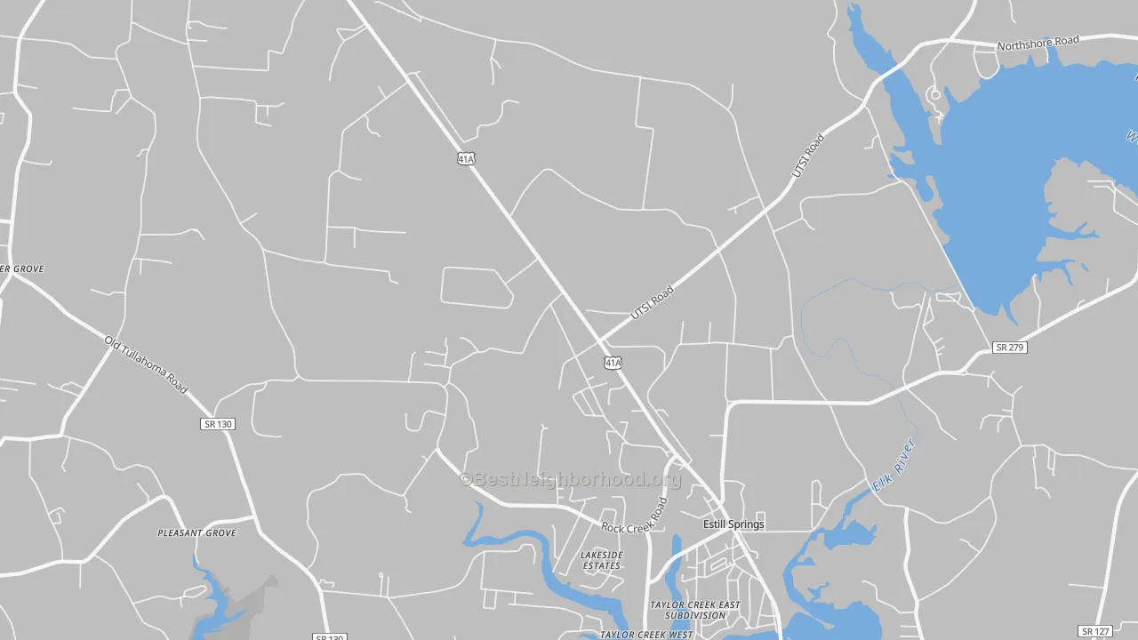 Transit Grade map of Capitol Hill, TN