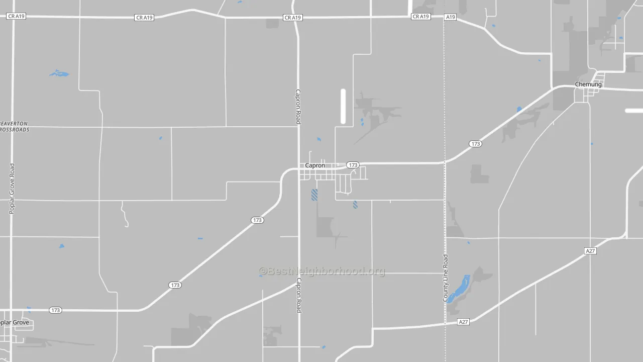 Transit Grade map of Capron, IL
