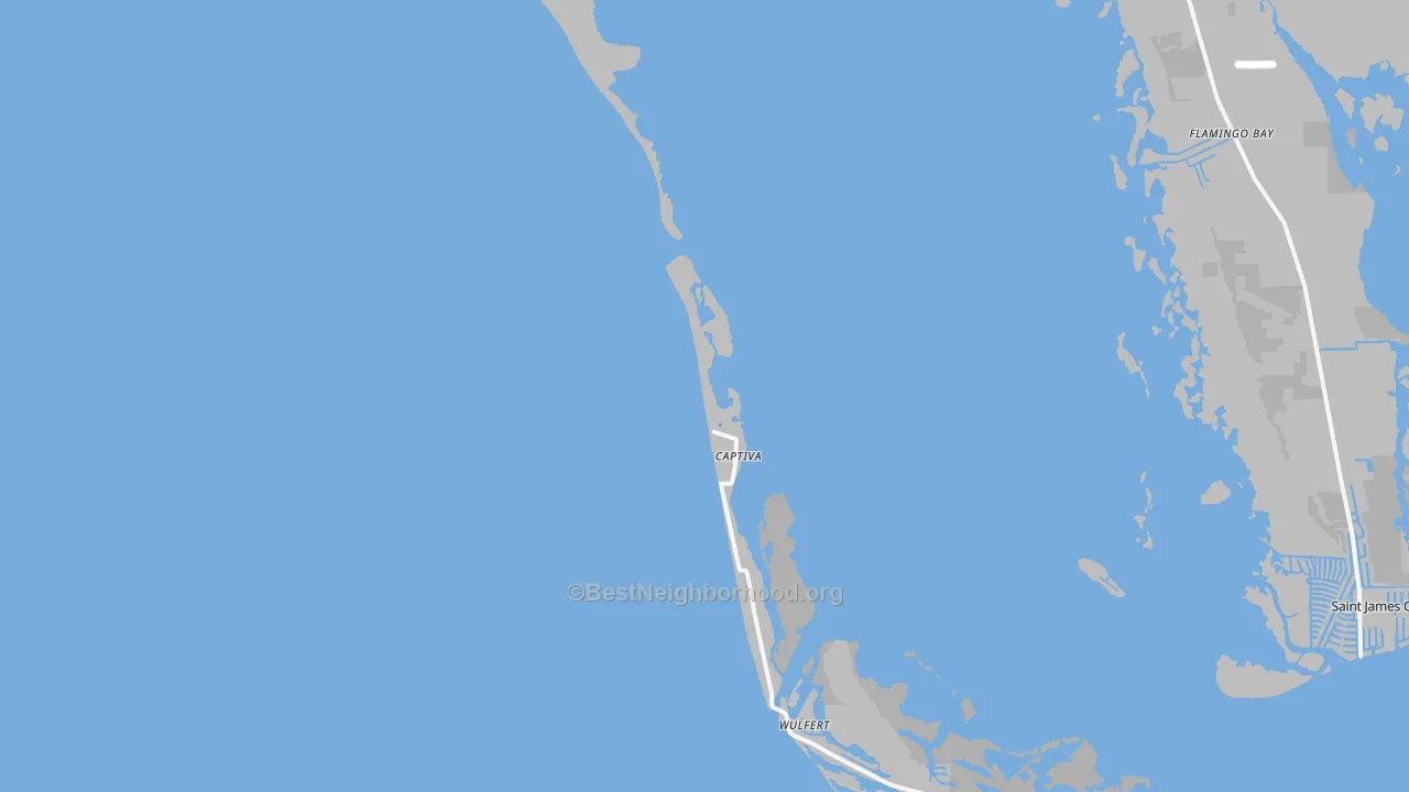 Transit Grade map of Captiva, FL