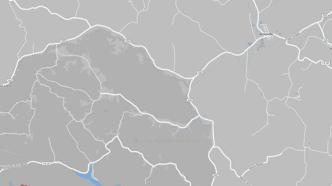 Transit Grade map of Carbondale, OH