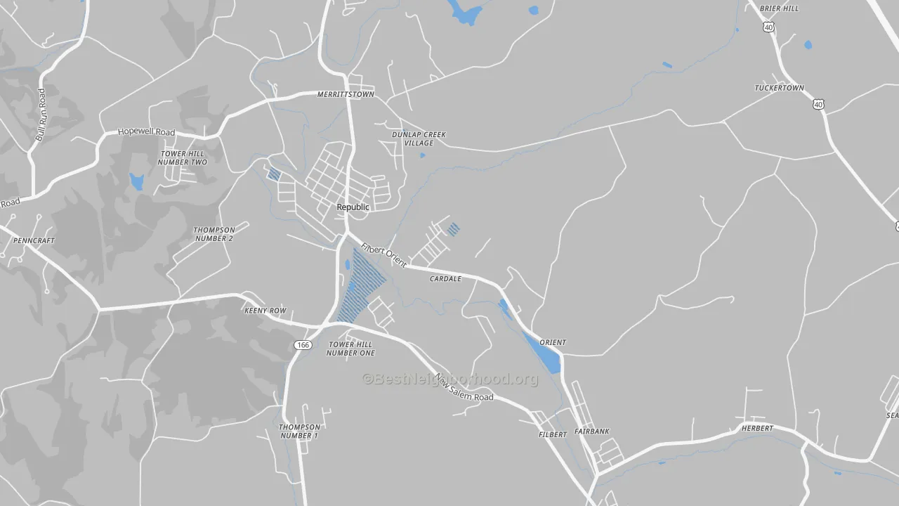 Transit Grade map of Cardale, PA