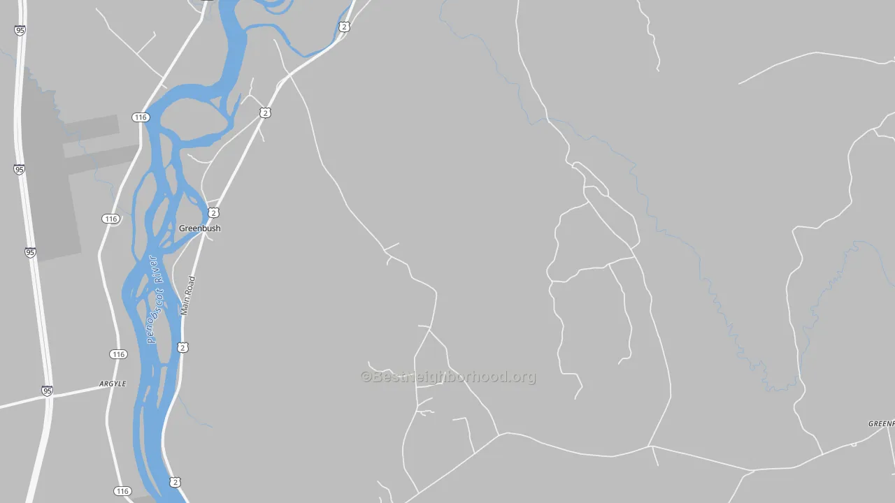 Transit Grade map of Cardville, ME