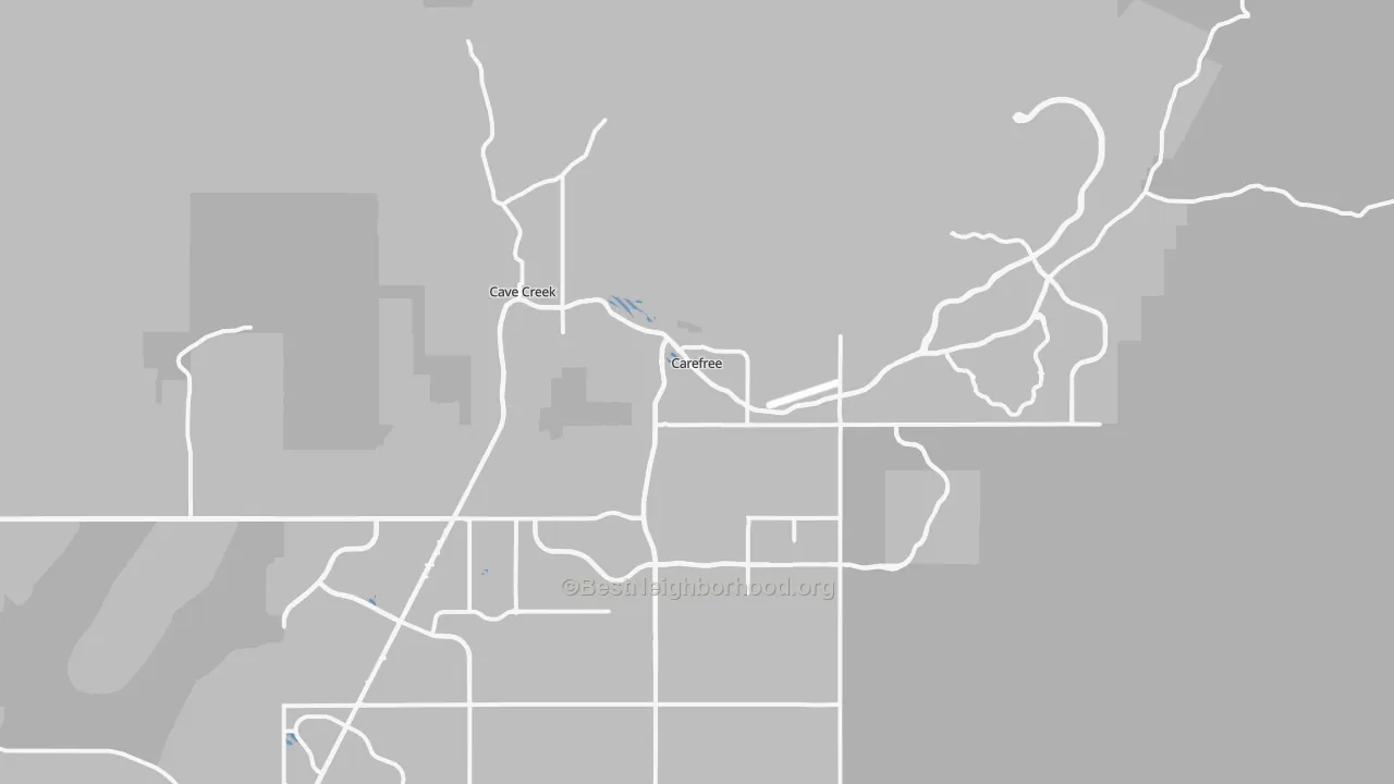 Transit Grade map of Carefree, AZ