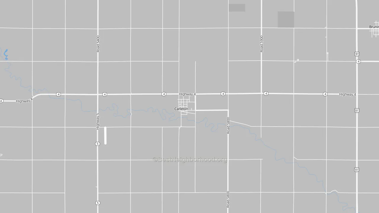 Transit Grade map of Carleton, NE