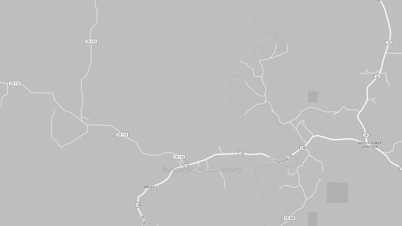 Transit Grade map of Carlile, WY