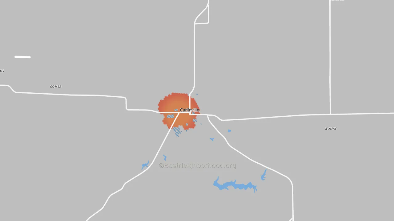 Transit Grade map of Carlinville, IL