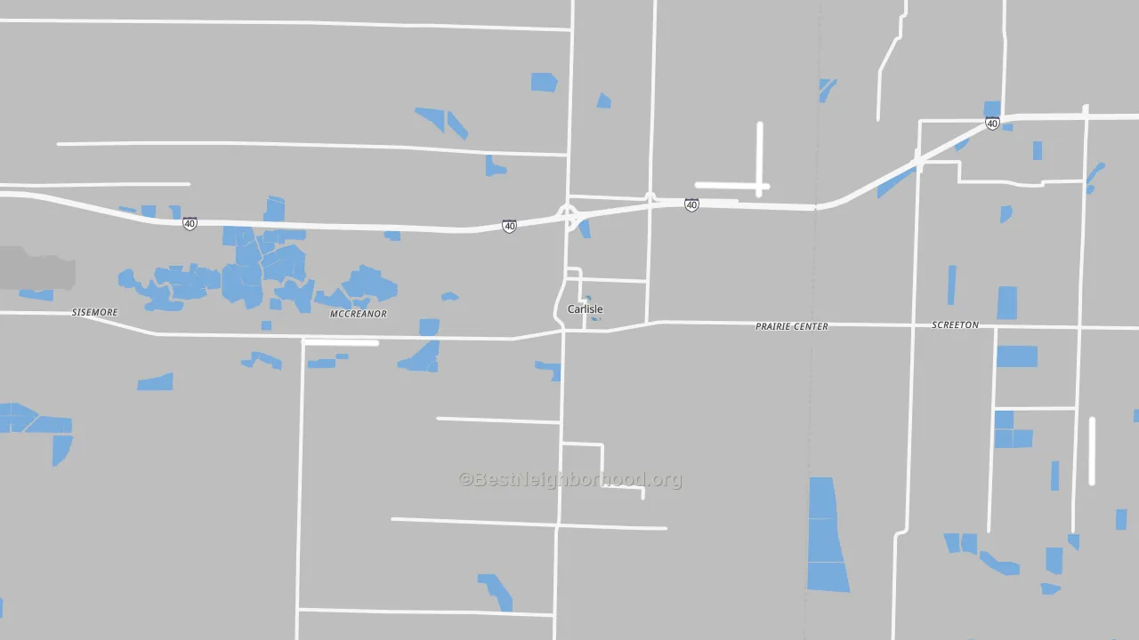 Transit Grade map of Carlisle, AR
