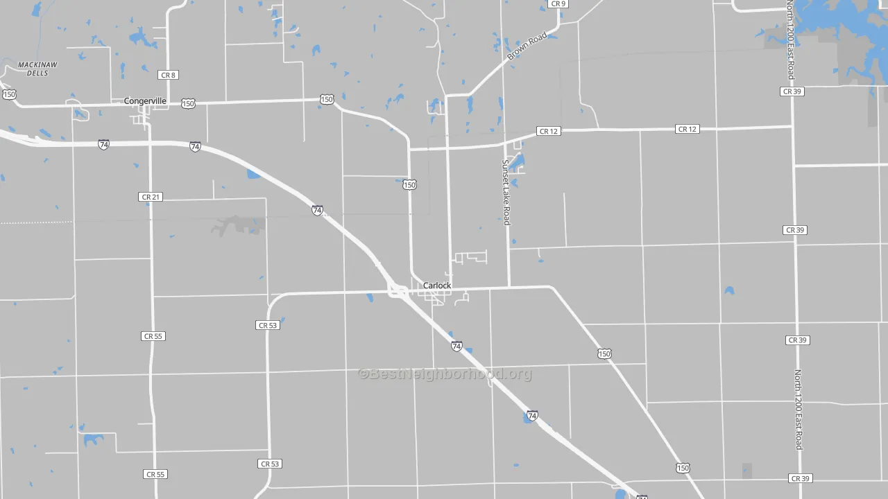 Transit Grade map of Carlock, IL