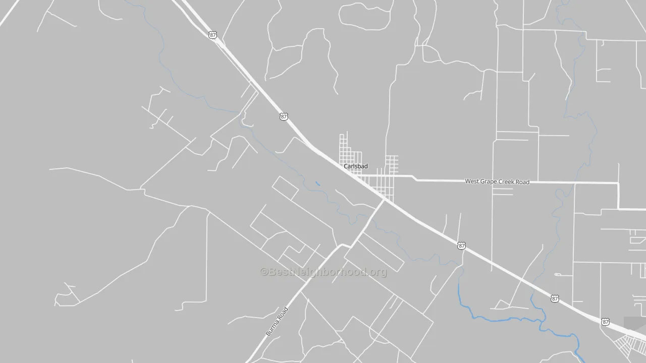 Transit Grade map of Carlsbad, TX