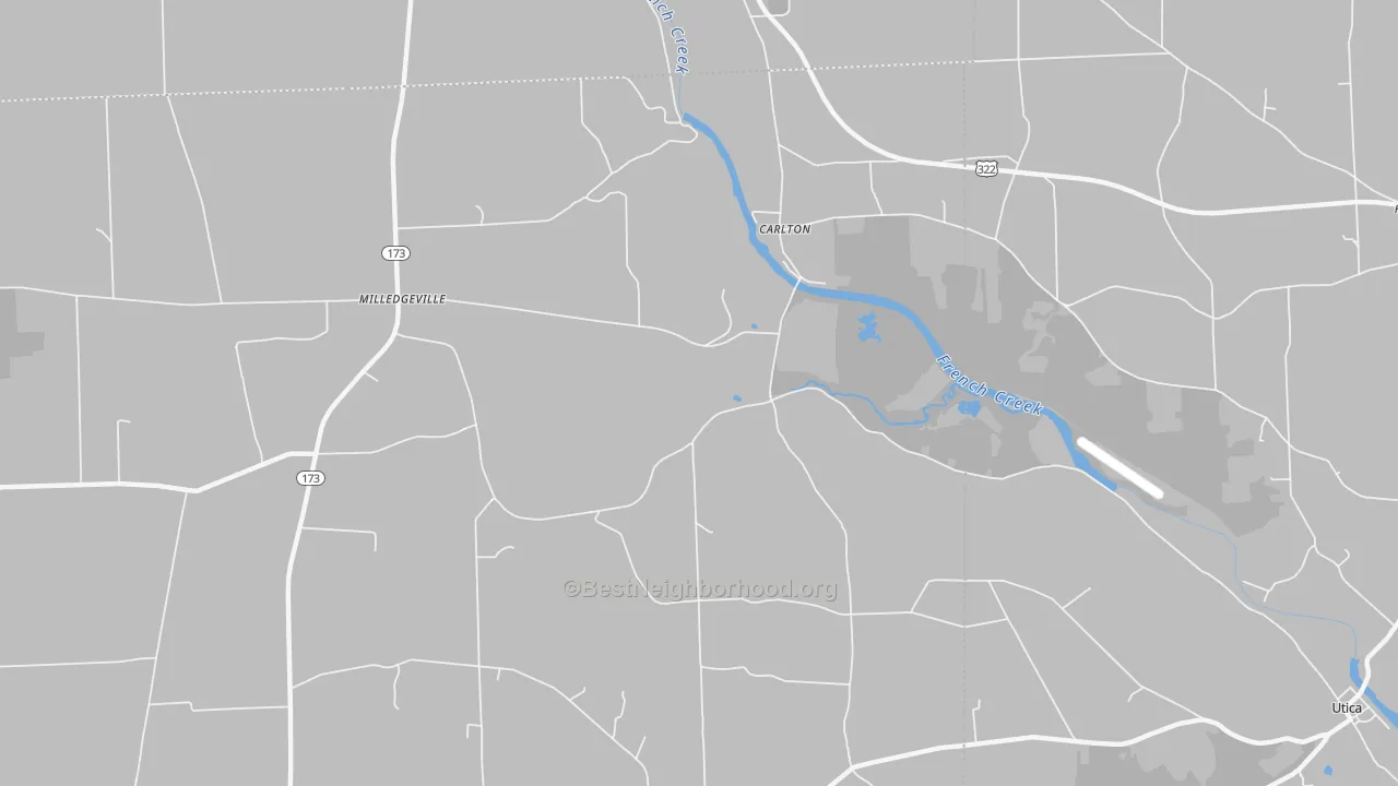 Transit Grade map of Carlton, PA