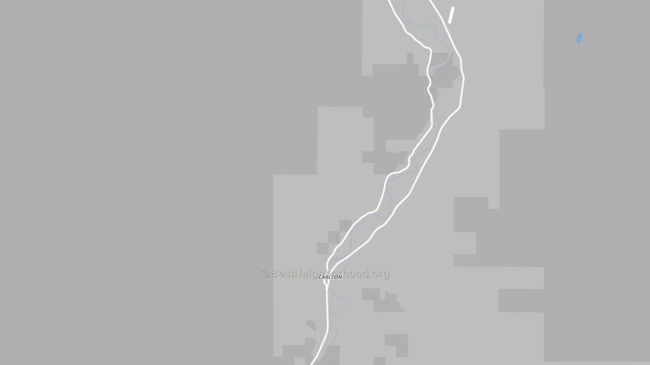 Transit Grade map of Carlton, WA