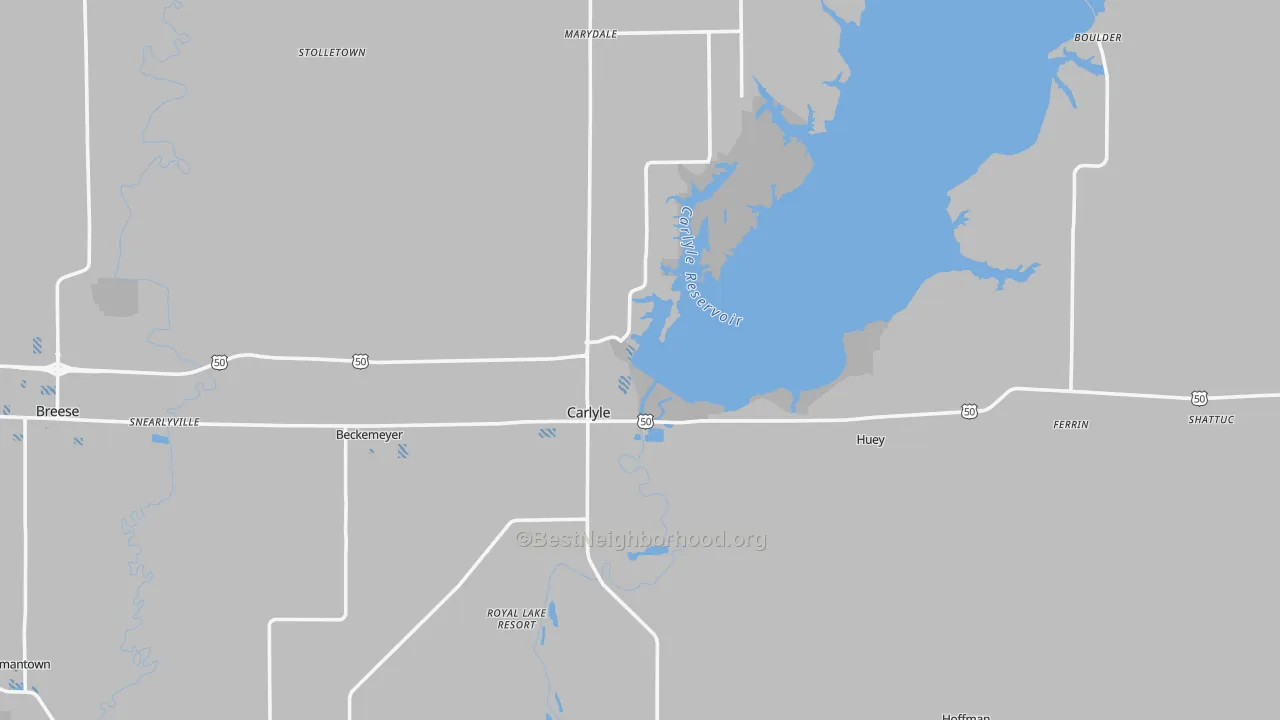 Transit Grade map of Carlyle, IL