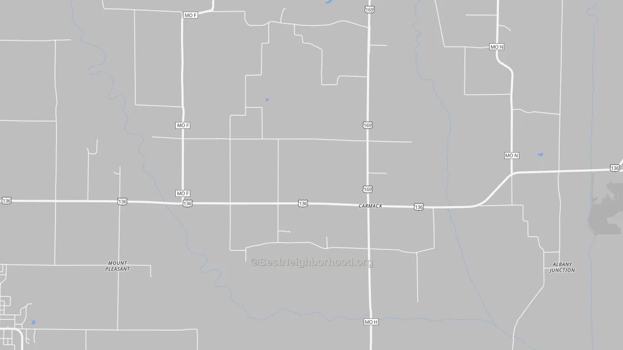Transit Grade map of Carmack, MO