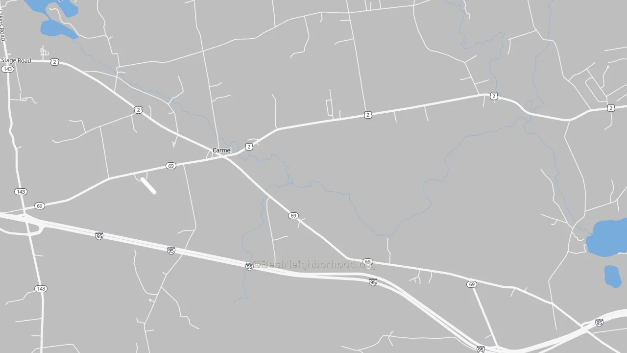Transit Grade map of Carmel, ME