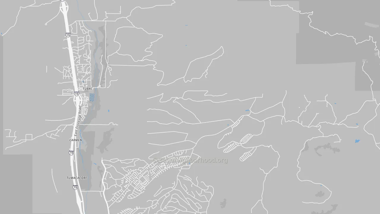 Transit Grade map of Carmen, AZ