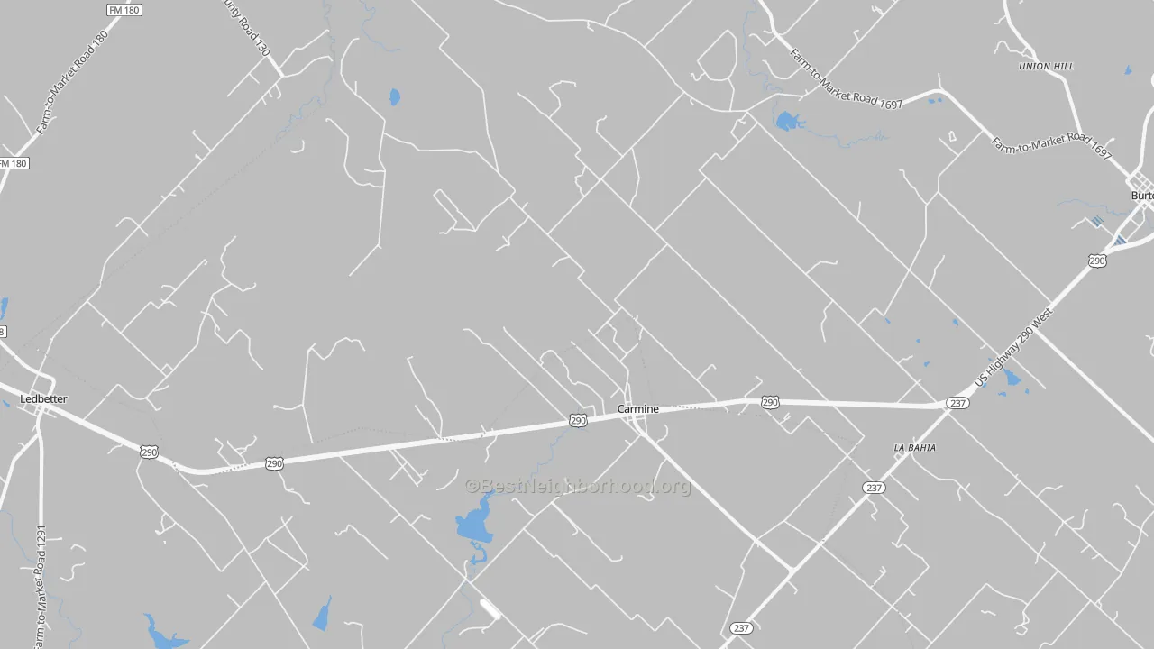 Transit Grade map of Carmine, TX