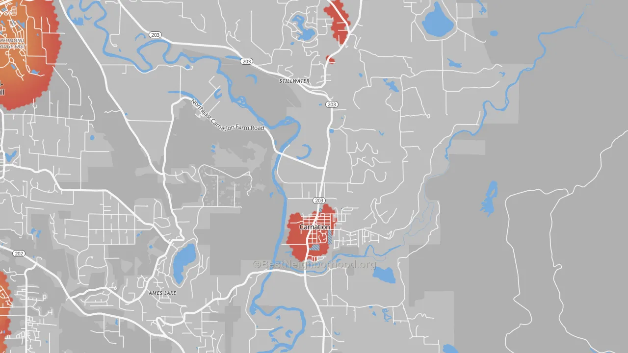 Transit Grade map of Carnation, WA