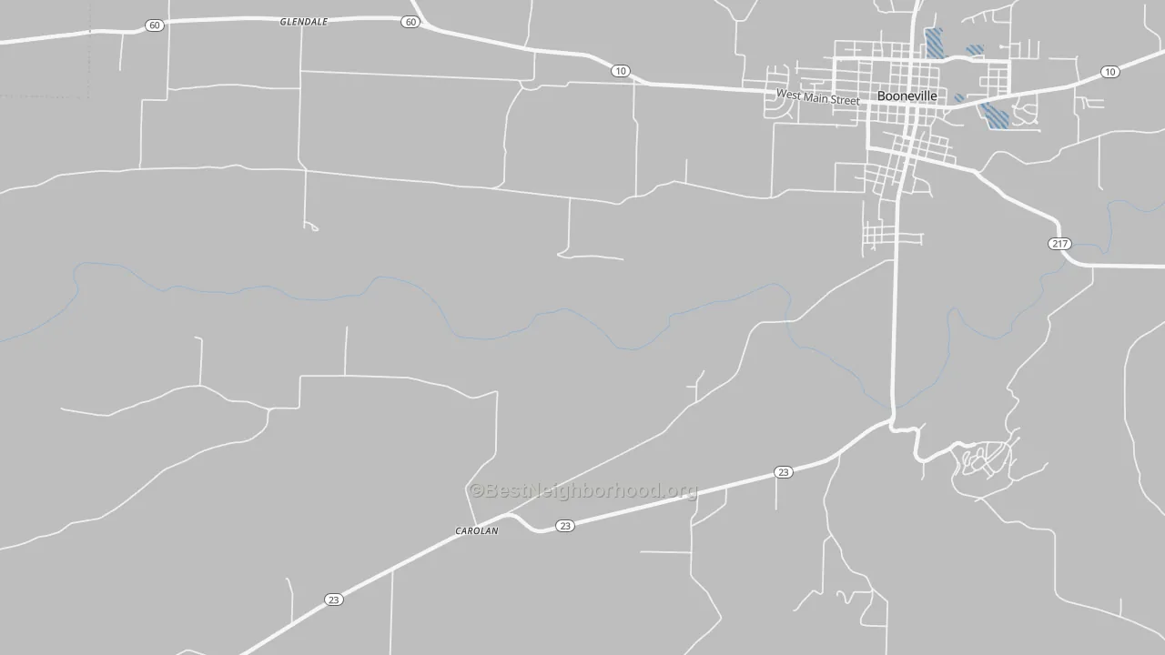 Transit Grade map of Carolan, AR