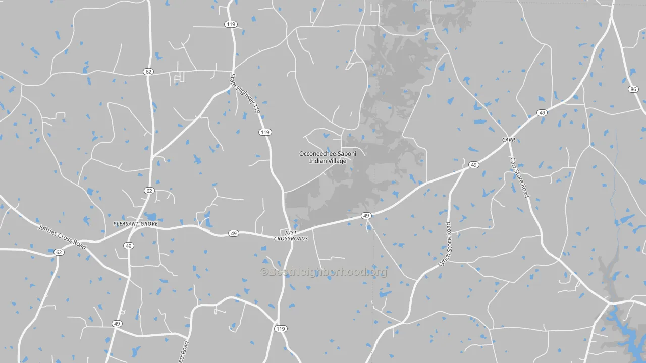Transit Grade map of Carr, NC