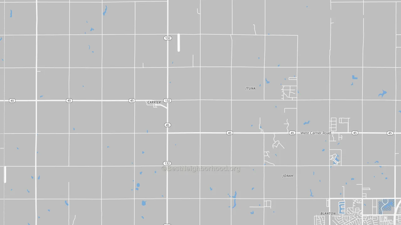 Transit Grade map of Carrier, OK