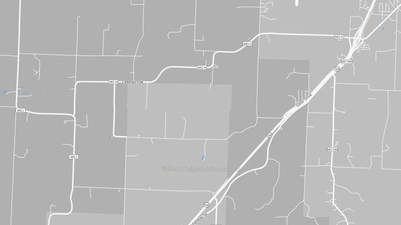 Transit Grade map of Carrington, MO