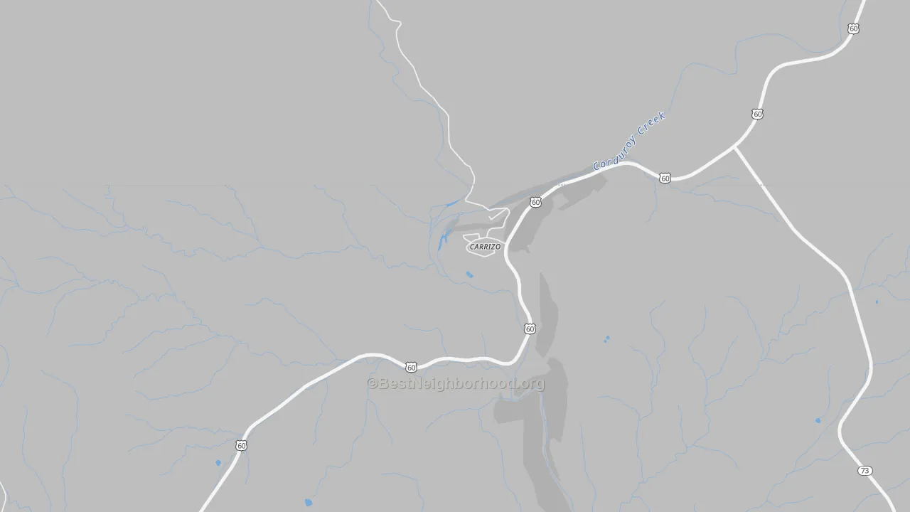 Transit Grade map of Carrizo, AZ