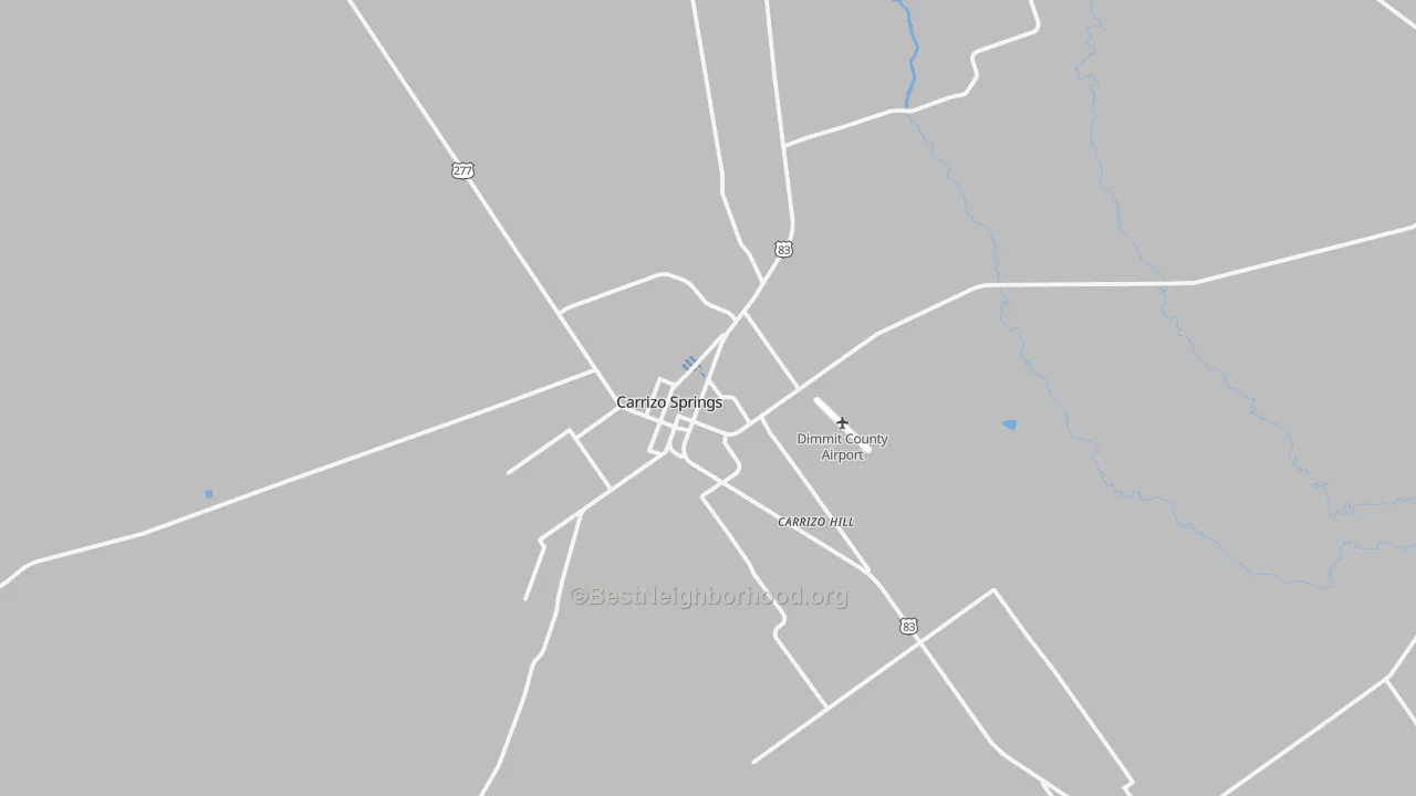 Transit Grade map of Carrizo Springs, TX