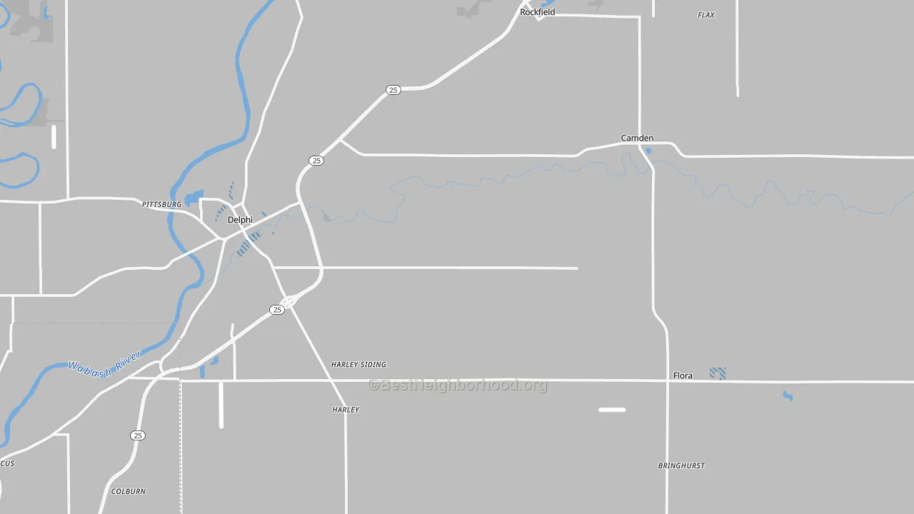 Transit Grade map of Carroll County, IN