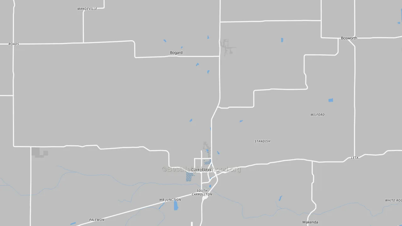 Transit Grade map of Carroll County, MO