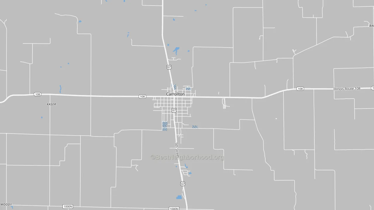 Transit Grade map of Carrollton, IL
