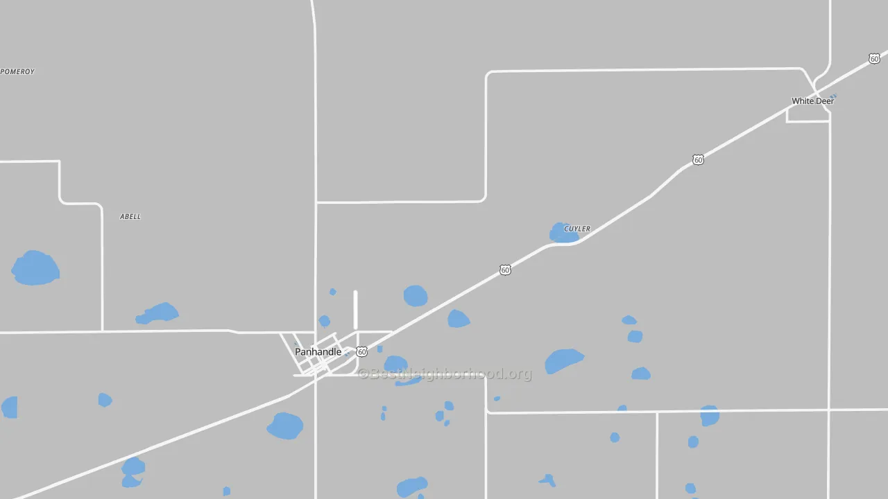 Transit Grade map of Carson County, TX