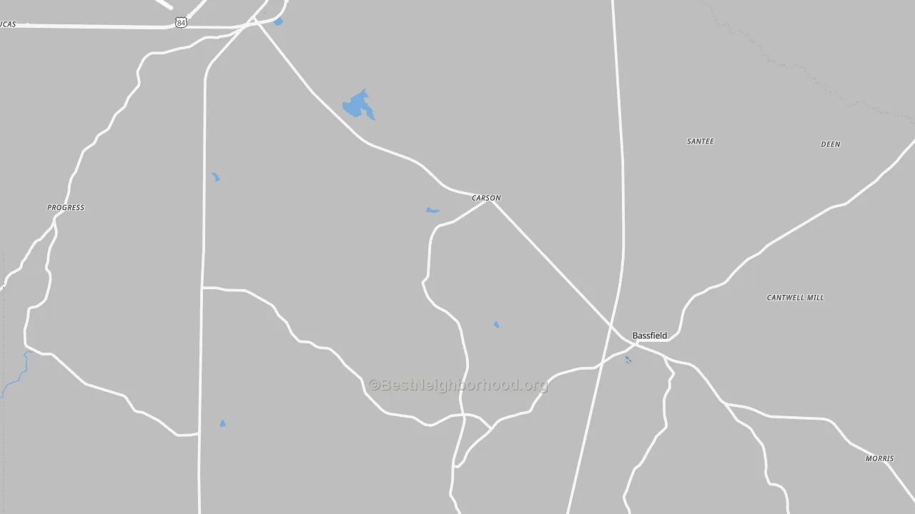 Transit Grade map of Carson, MS