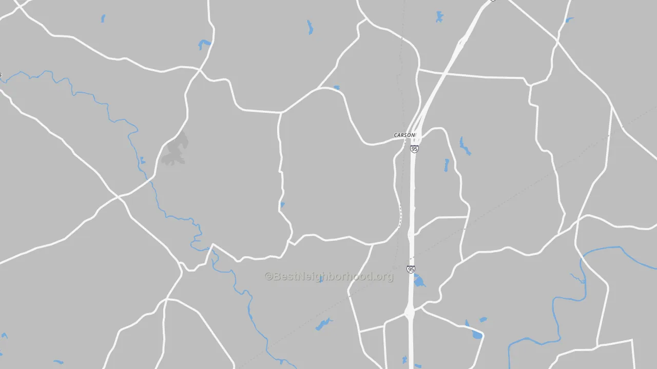 Transit Grade map of Carson, VA