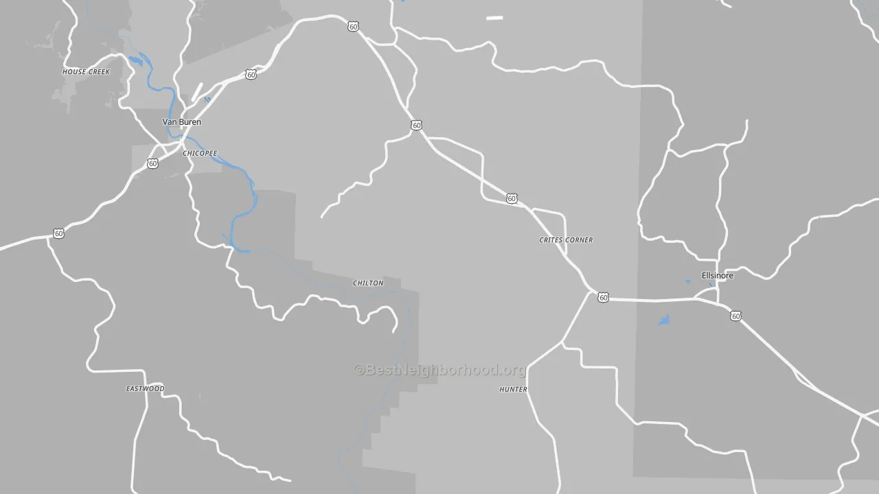 Transit Grade map of Carter County, MO