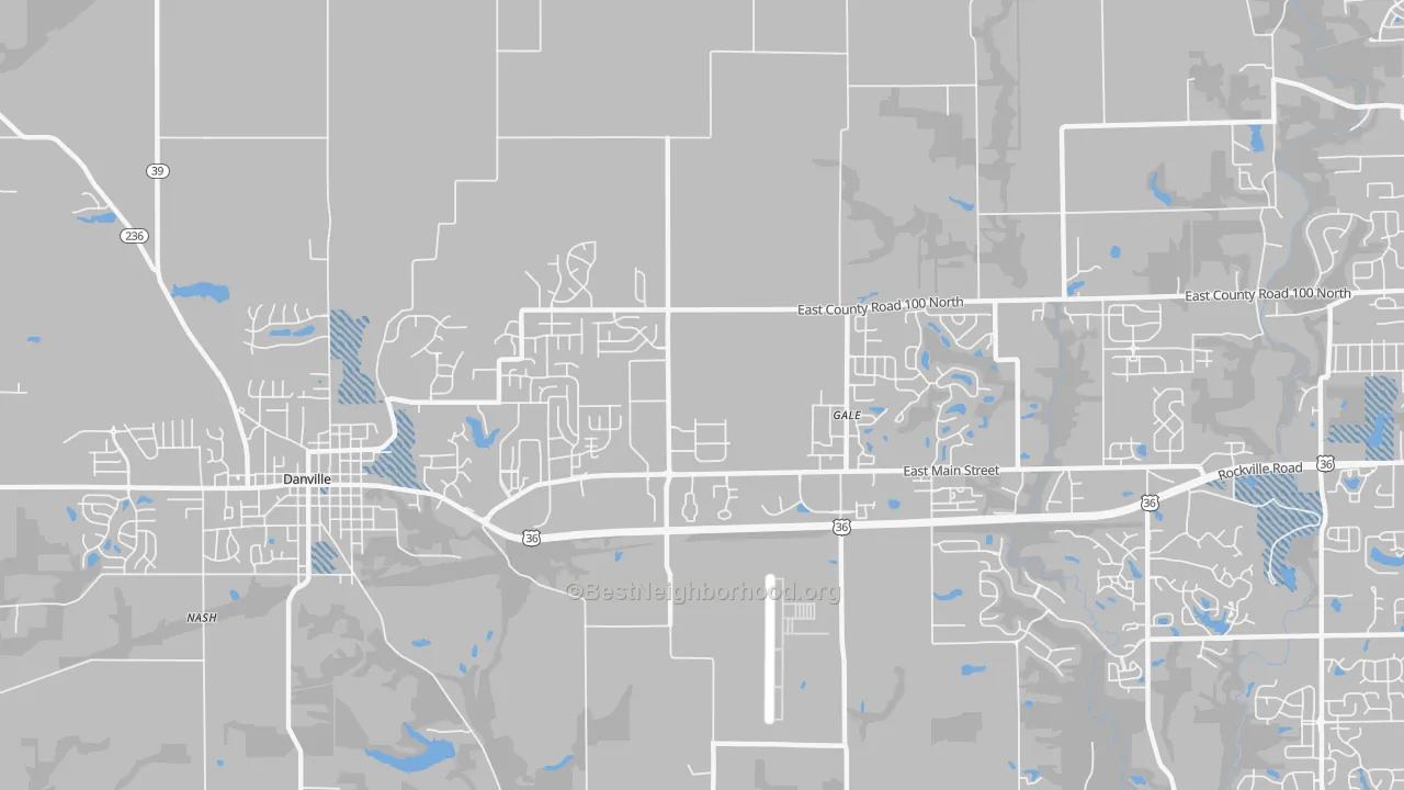 Transit Grade map of Cartersburg, IN